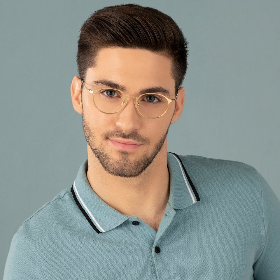 Square Eyeglasses-Frame Round--EG
