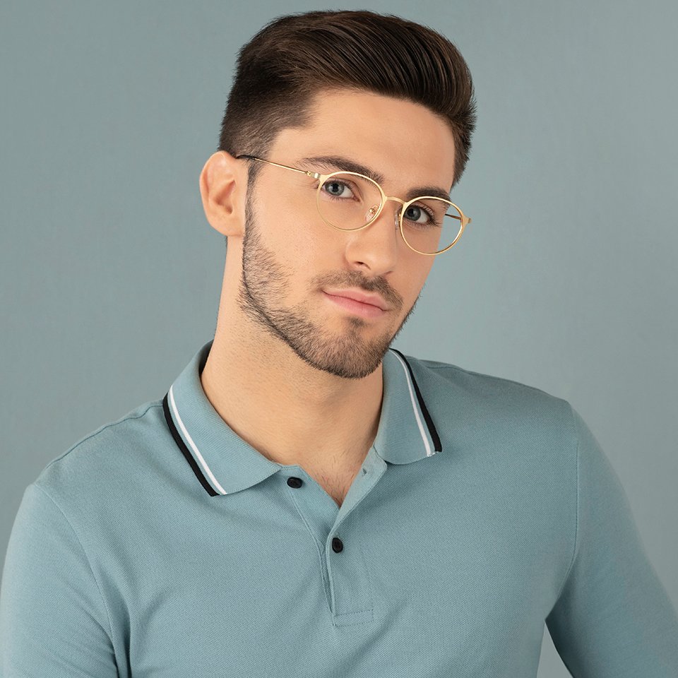 Square Eyeglasses-Frame Round--EG