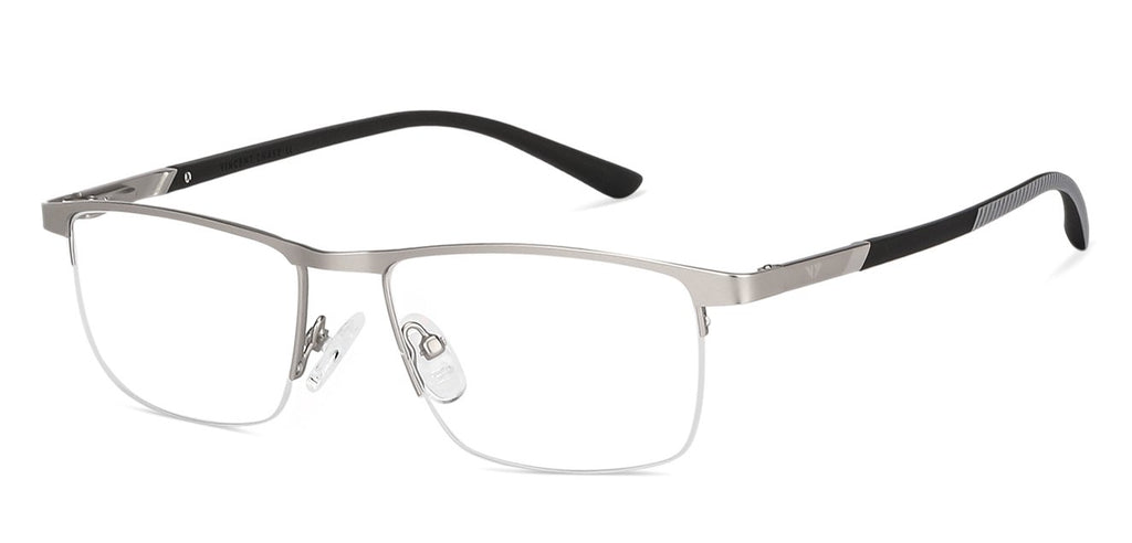Half Rim Eyeglasses-Frame Rectangle--EG