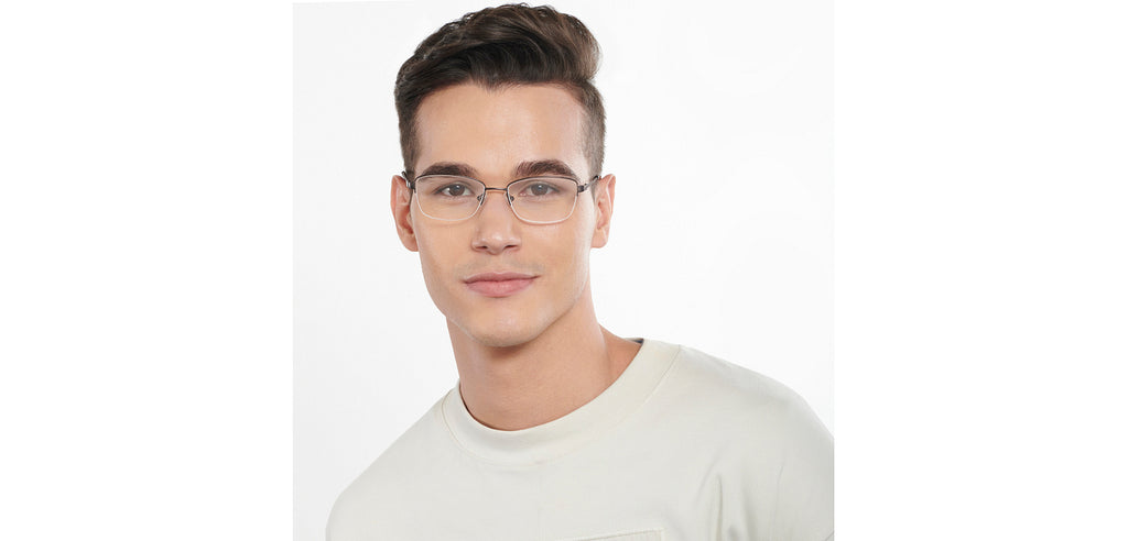 Half Rim Eyeglasses-Frame Cat Eye--EG