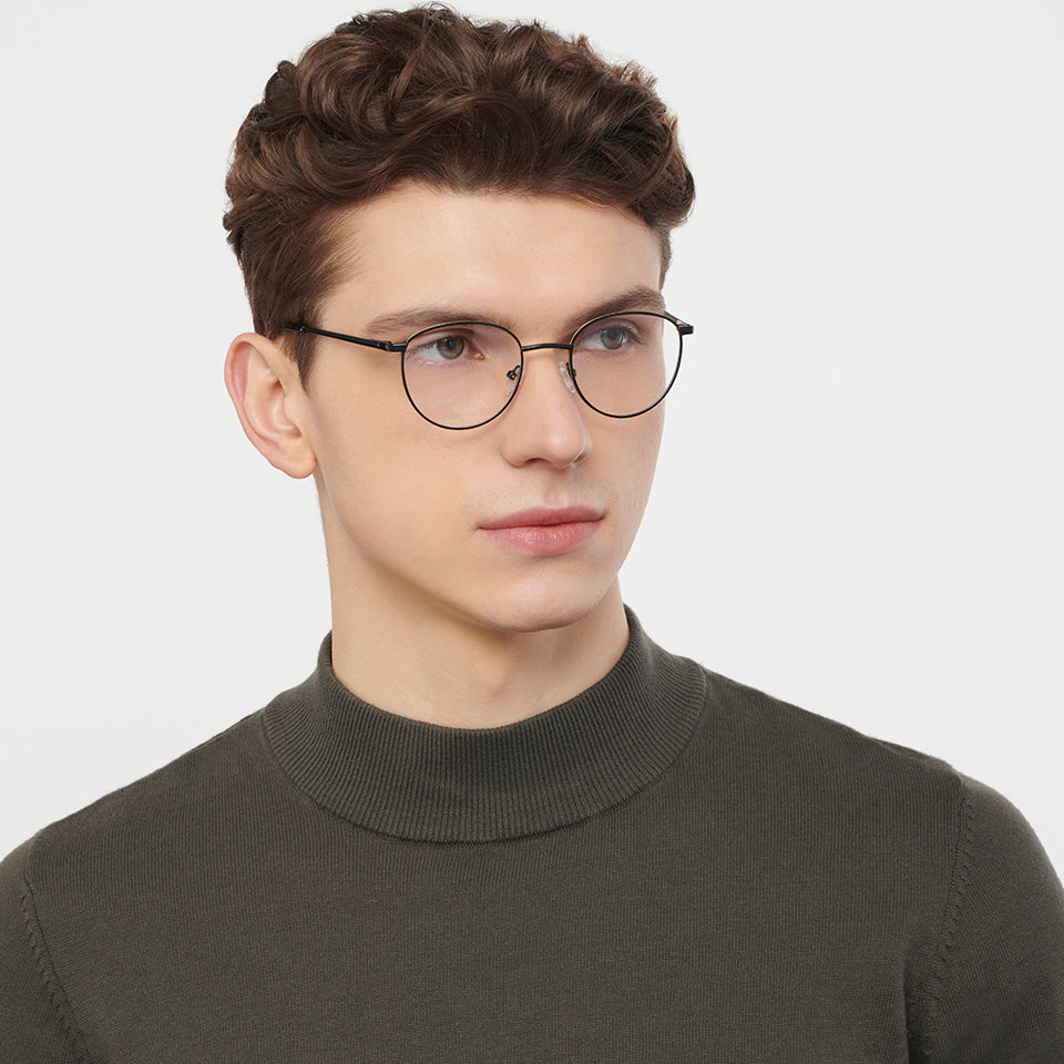Square Eyeglasses-Frame Round--EG