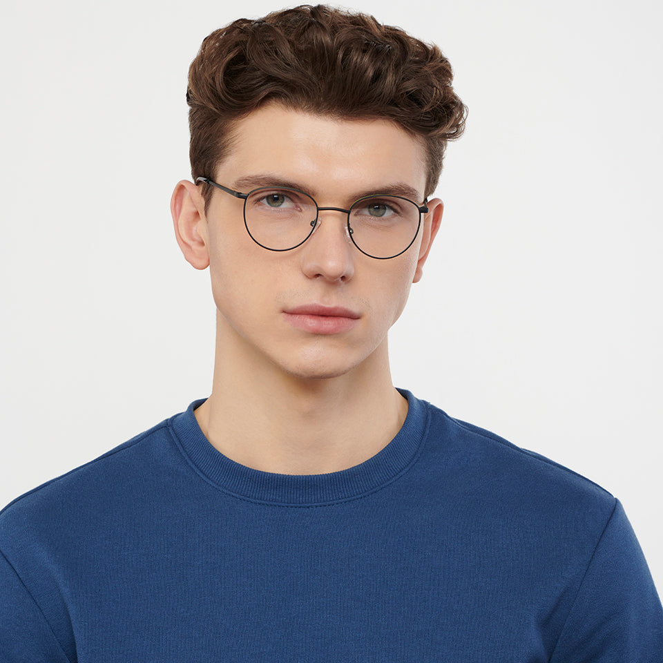 Square Eyeglasses-Frame Round--EG