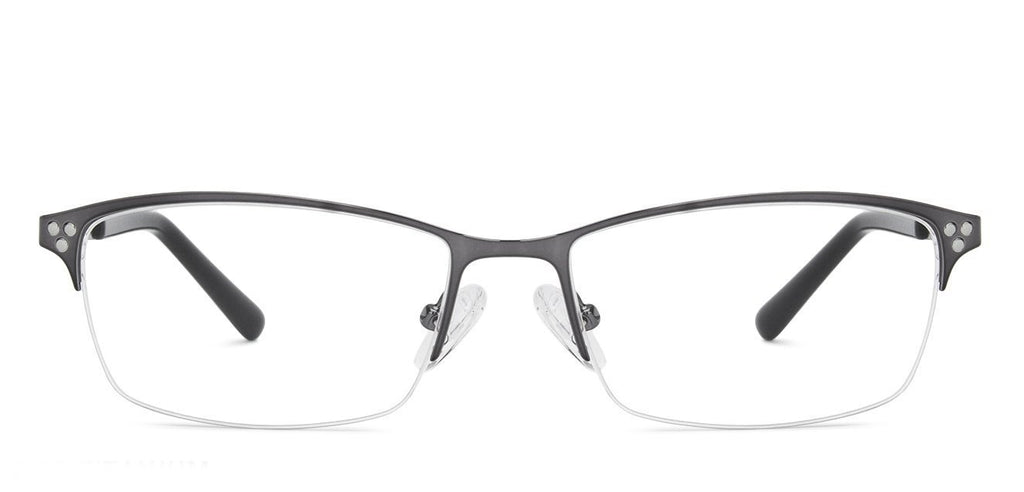 Half Rim Eyeglasses-Frame Rectangle--EG