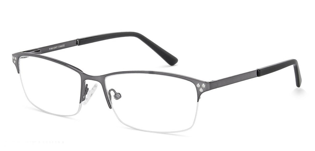 Half Rim Eyeglasses-Frame Rectangle--EG