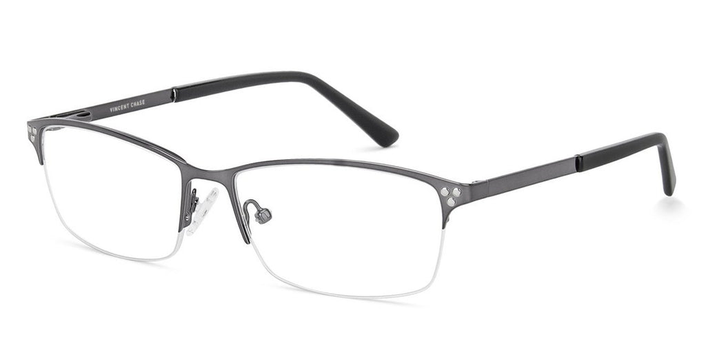 Half Rim Eyeglasses-Frame Rectangle--EG