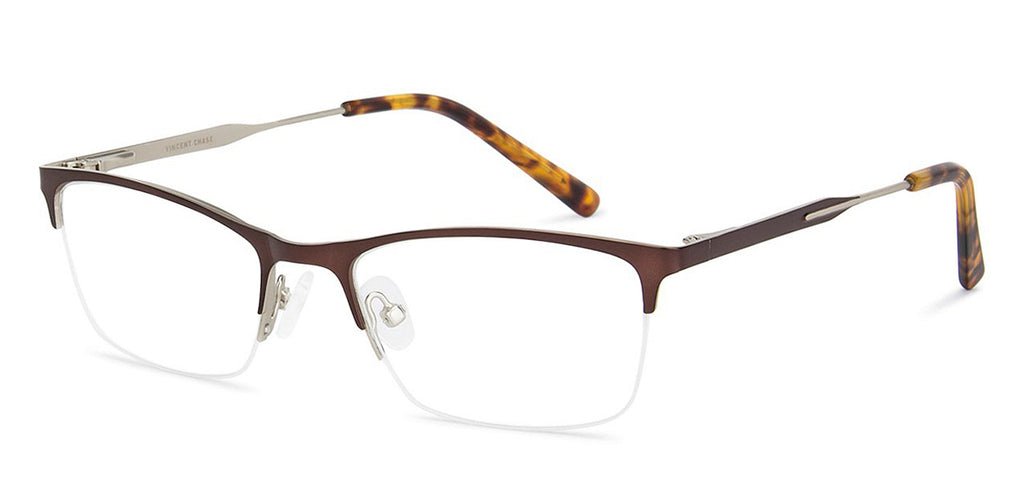 Half Rim Eyeglasses-Frame Rectangle--EG