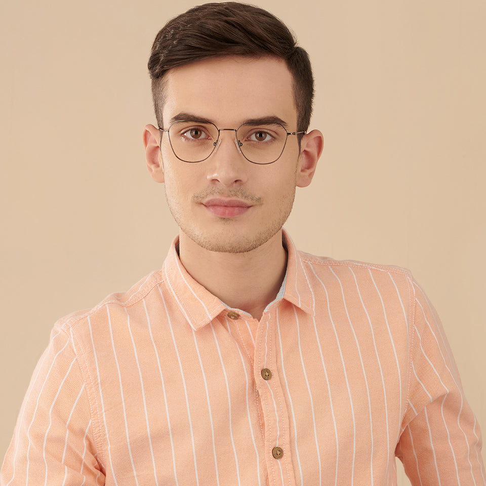 Full Rim Eyeglasses-Frame Geometric--EG