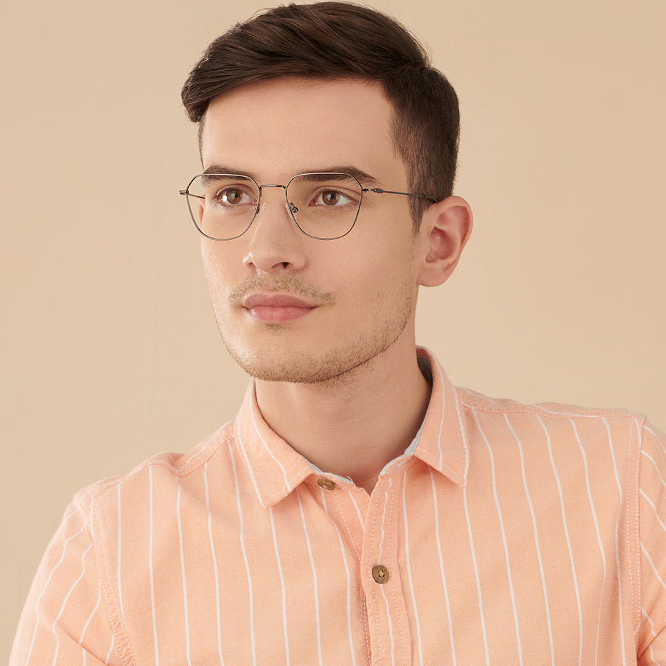 Full Rim Eyeglasses-Frame Geometric--EG