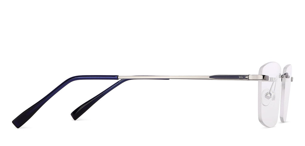 Rimless Eyeglasses-Frame Rectangle--EG