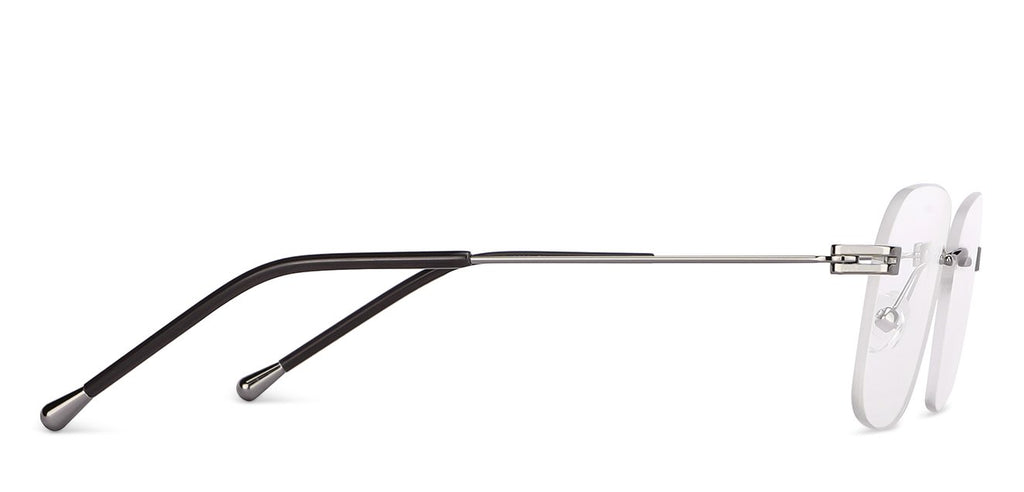 Rimless Eyeglasses-Frame Rectangle--EG