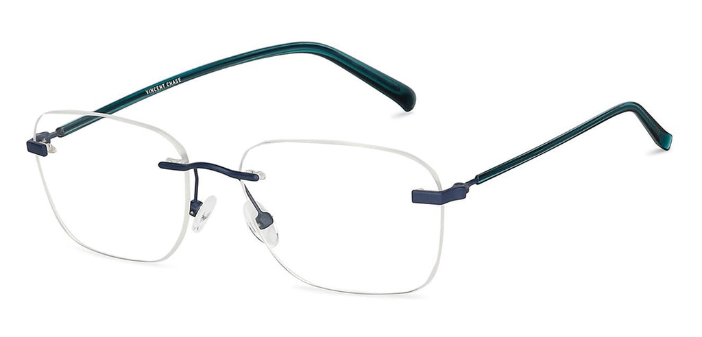 Rimless Eyeglasses-Frame Rectangle--EG