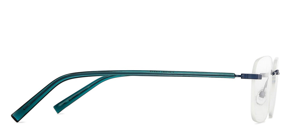 Rimless Eyeglasses-Frame Rectangle--EG