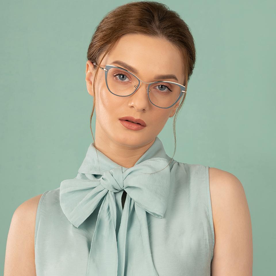 Cat Eye Eyeglasses-Frame Cat Eye--EG
