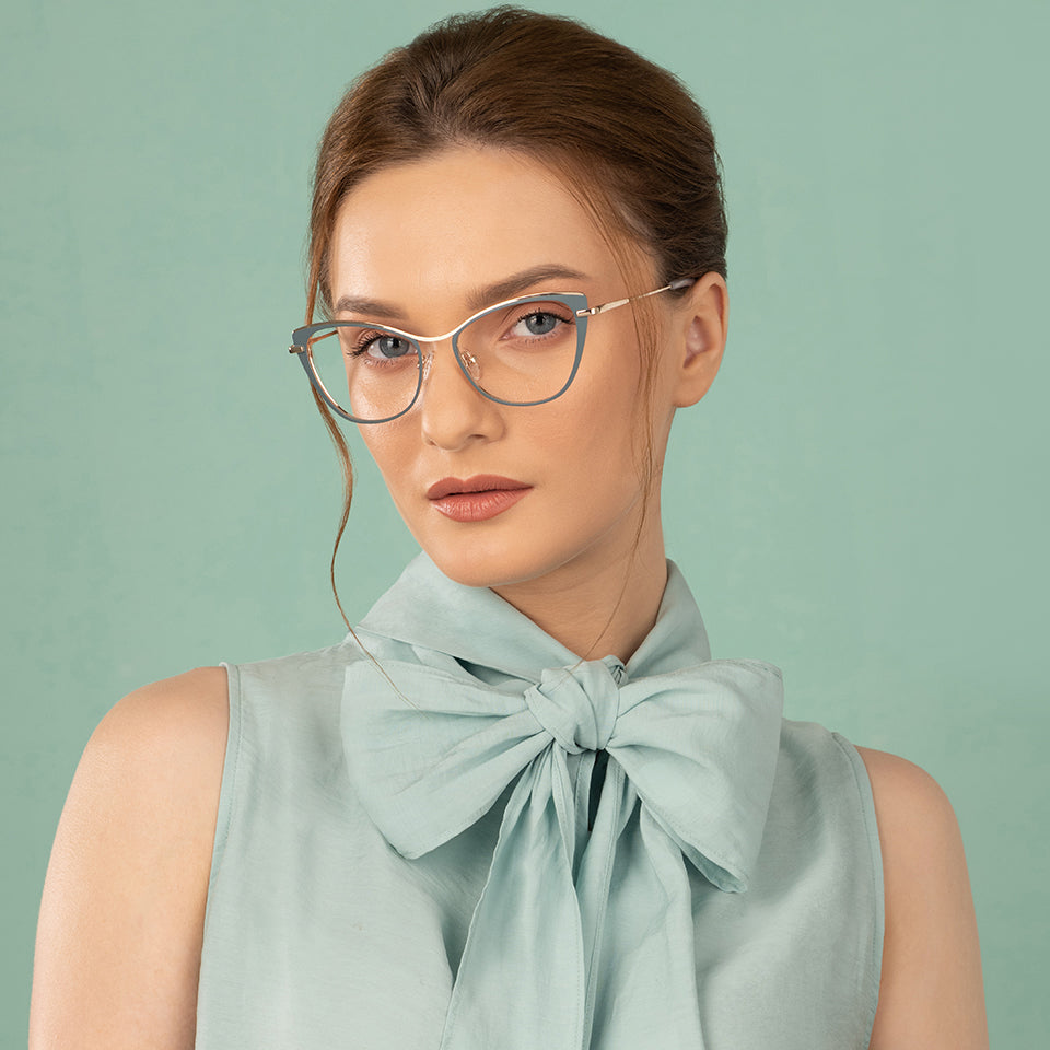 Cat Eye Eyeglasses-Frame Cat Eye--EG