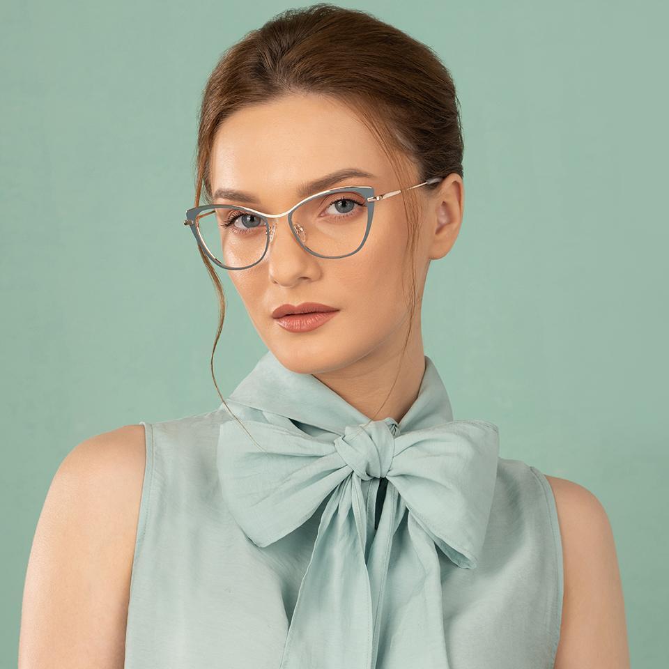 Cat Eye Eyeglasses-Frame Cat Eye--EG