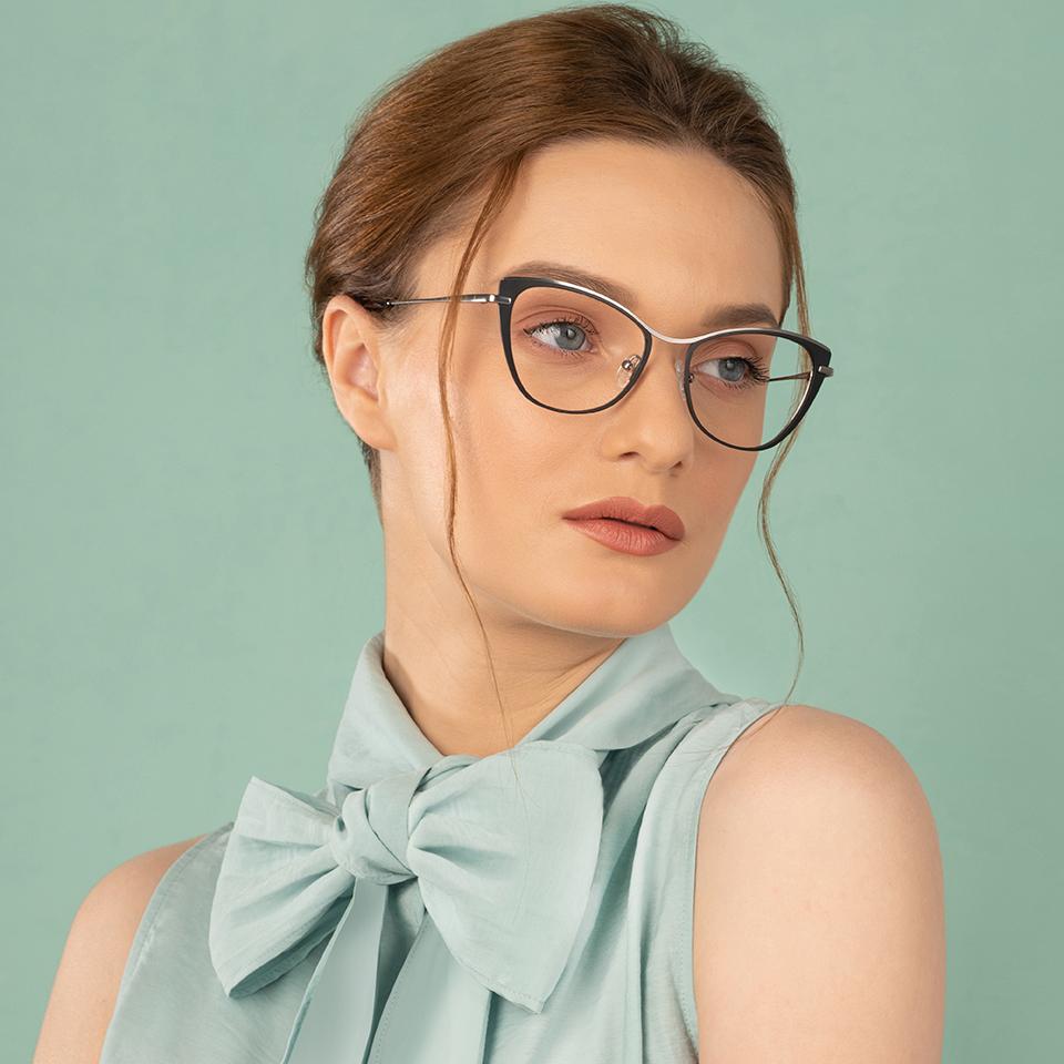 Cat Eye Eyeglasses-Frame Cat Eye--EG