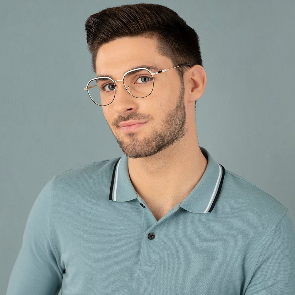 Full Rim Eyeglasses-Frame Geometric--EG