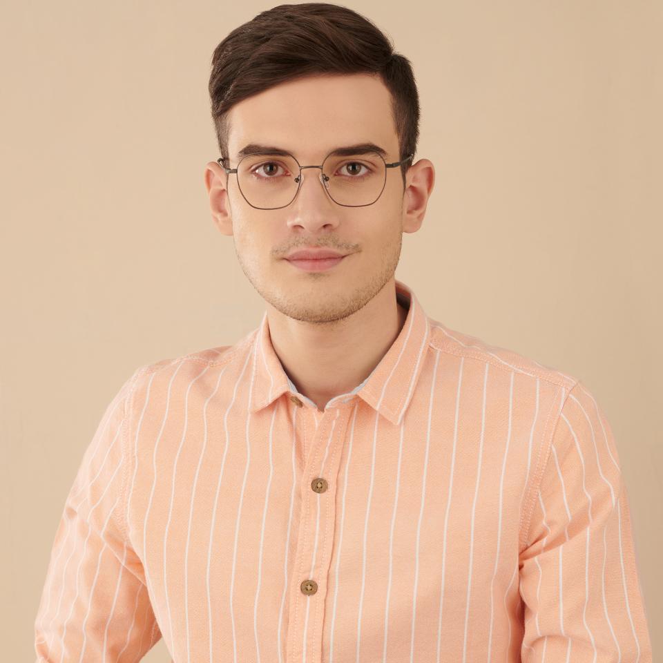 Full Rim Eyeglasses-Frame Geometric--EG