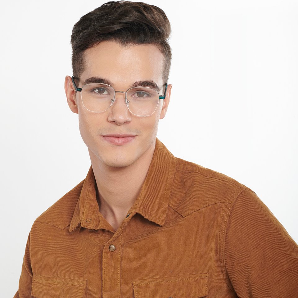 Half Rim Eyeglasses-Frame Round--EG