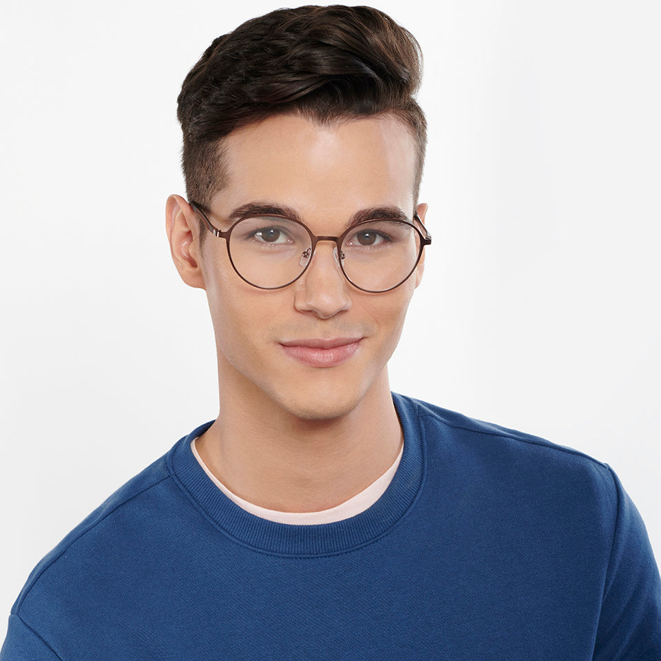 Square Eyeglasses-Frame Round--EG