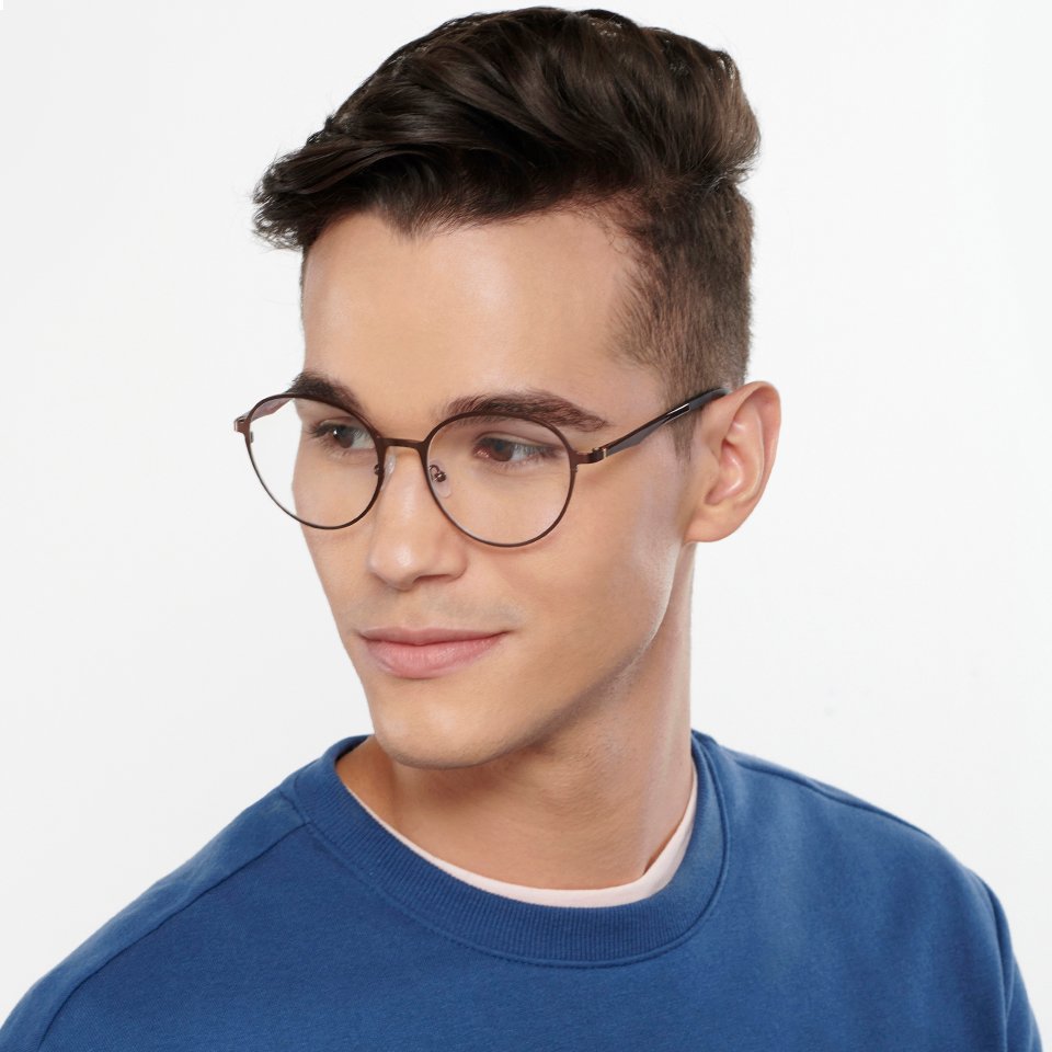 Square Eyeglasses-Frame Round--EG