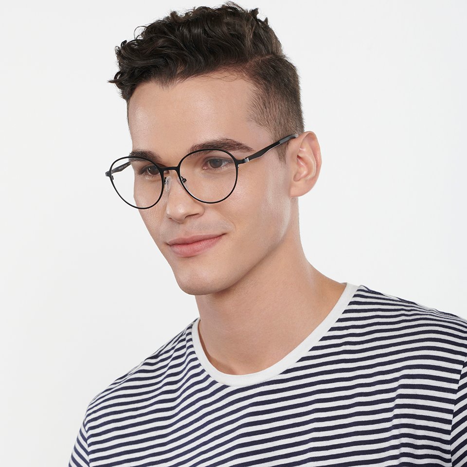 Square Eyeglasses-Frame Round--EG