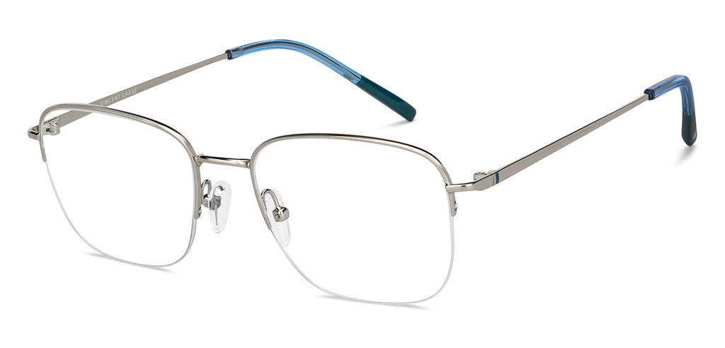 Half Rim Eyeglasses-Frame Rectangle--EG